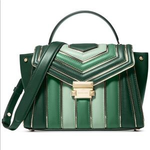 Michael Kors Whitney Leather Tricolor Satchel